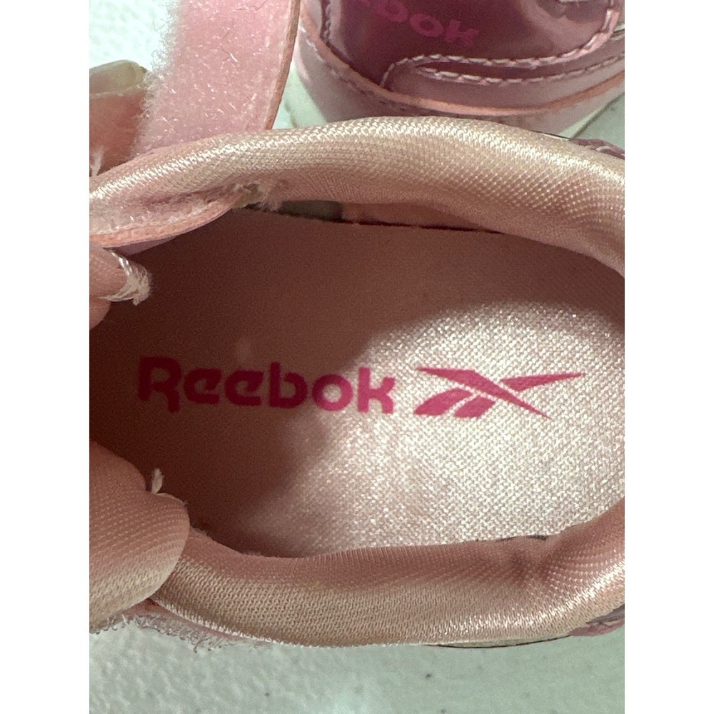 Reebok Kids Pink Royal Cljog 3.0 IV Toddler Shoes Size 4 Infant Hook Loop - Picture 8 of 8